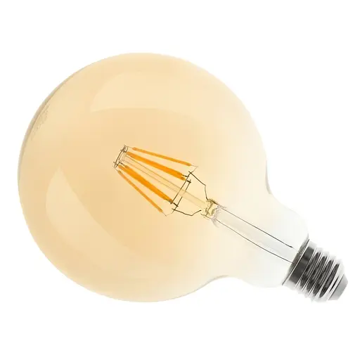 Лампа Brille светодиодная LED 6W E27 COG WW G125 Amber 220 В - фото 4
