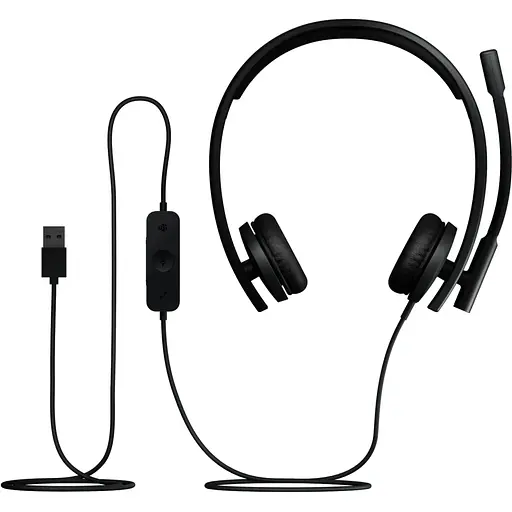 Наушники Logitech гарнитура специализированная H570e Corded Stereo USB-C (981-001431) черная - фото 4