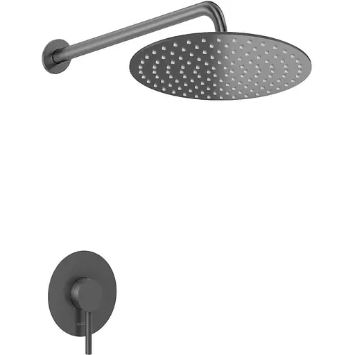 Душевая система Kohlman Axel 30 graphite + BOX скрытого монтажа KPL-QW220AG30, Графит - фото 1