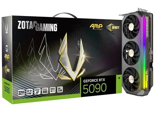 Видеокарта Zotac RTX 5090 32Gb GAMING AMP Extreme INFINITY (ZT-B50900B-10P) (GDDR7, 512 bit, PCI-E v5.0 x16) - фото 7