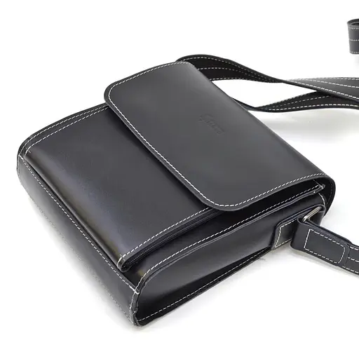 Чоловіча шкіряна сумка через плече TARWA 26х22х6 см sum0025771 - фото 6