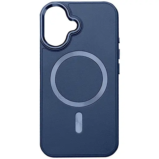 Шкіряний чохол Epik SnapCase with MagSafe для Apple iPhone 16, 6.1 Dark Blue