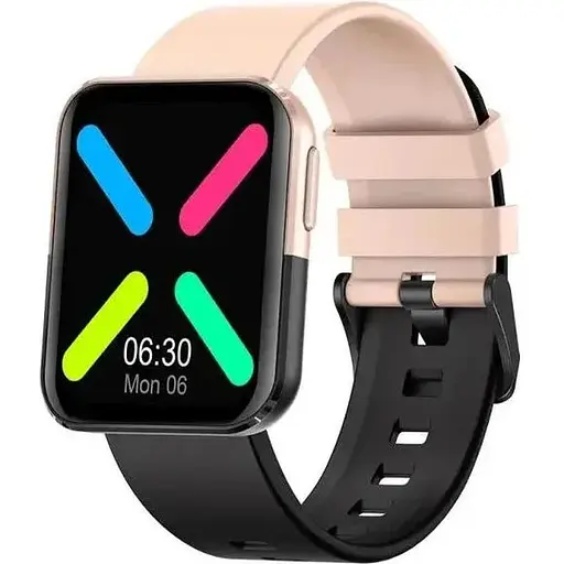 Смарт-годинник Kumi GT6 Black Pink - фото 1
