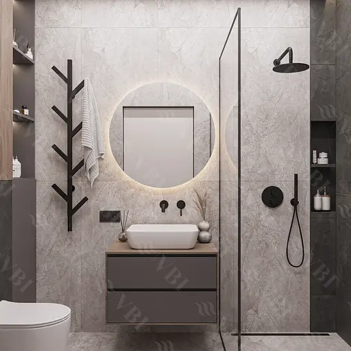 Умивальник VBI Palermo white накладний VBI-012300, Білий - фото 4