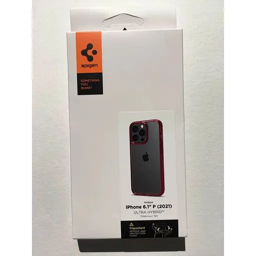 Оригінальний протиударний чохол Spigen Ultra Hybrid для iPhone 13 Pro (6.1") Red Crystal (ACS03263) - фото 8