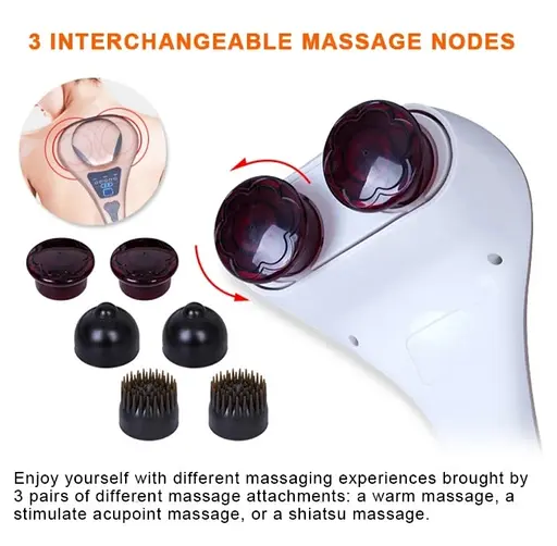 Ручний масажер 518-А Вібромасажер для тіла 25Вт (6 насадок) - фото 3