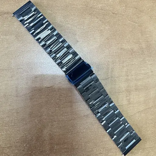 Ремешок металлический черный размер 22 - фото 2