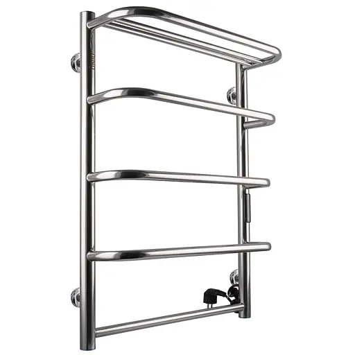 Електрична рушникосушка Unio KSp EU 700-500-5 Каскад Скоба з полицею, Хром, Праве, Електронний - фото 3