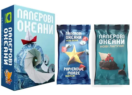 Настільна гра Igames Паперові Океани з доповненнями Нові Моря + Нові Лагуни (укр.)