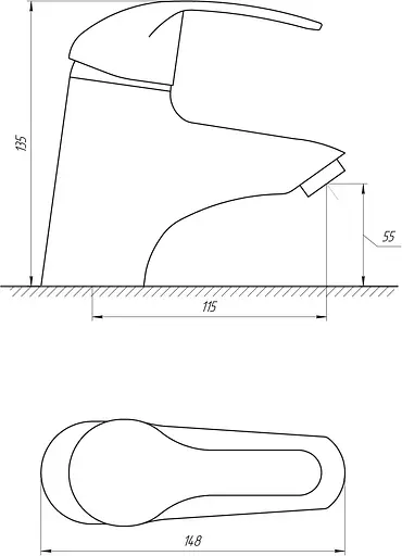 Смеситель для умывальника Domino Accent DAC-401 Хром - фото 4