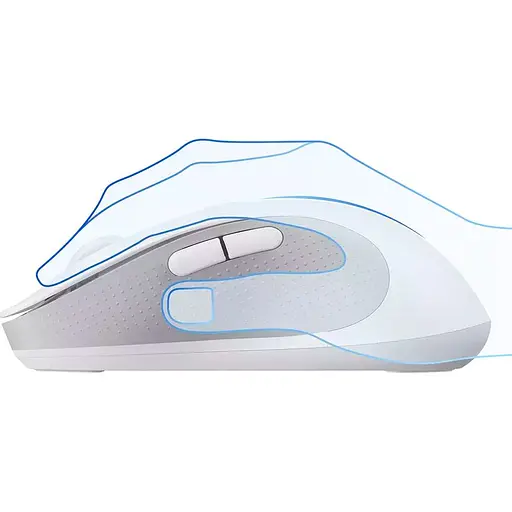 Миша Baseus F02 Ergonomic White (B01055505211-01) [129414] - фото 6