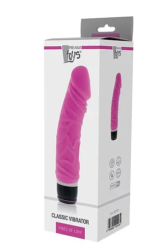 Реалістичний вібратор Dreamtoys Vibra Lotus Silicone Classics Natural 20 см рожевий - фото 2