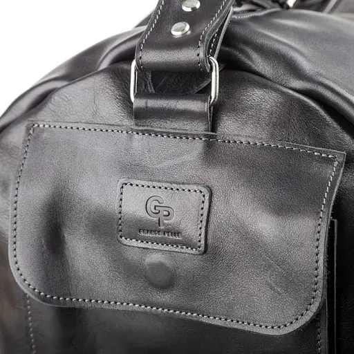 Шкіряна чоловіча сумка GRANDE PELLE 55х31х24 см sum0023815 - фото 6