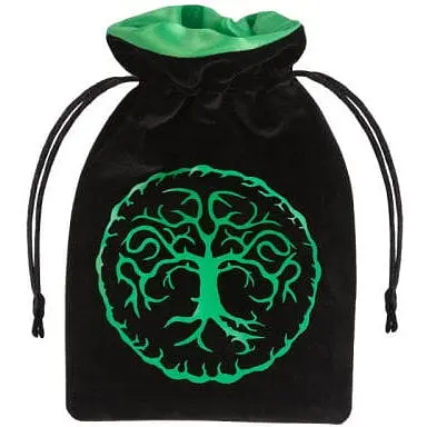 Мішечок для кубиків Q-Workshop Forest Black & green Velour Dice Bag (BFOR202)