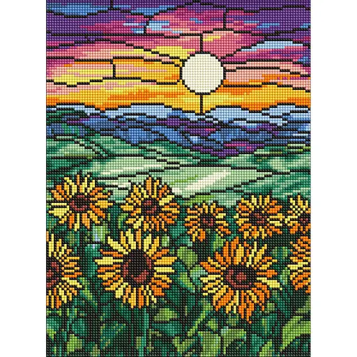 Алмазна мозаїка Поле соняшників AMO8072, 30х40 см