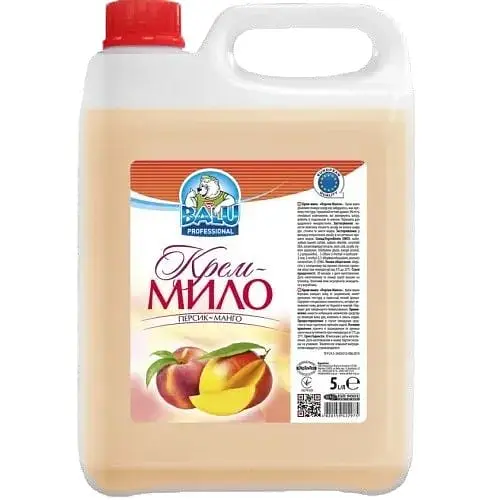 Рідке крем-мило Balu Персик-Манго 5 л