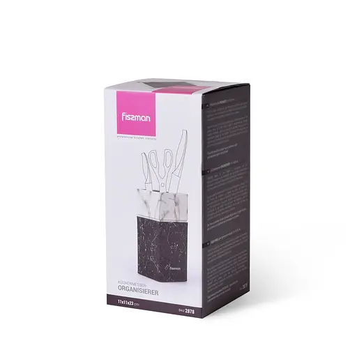 Подставка Fissman для кухонных ножей и ножниц 11 x 11 x 23 см (2878) - фото 4