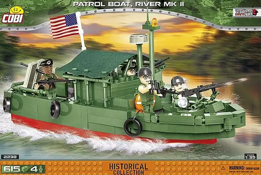 Конструктор COBI Patrol Boat River Mk II (PBR) 1:35 – Американский патрульный катер (615 деталей) - фото 3