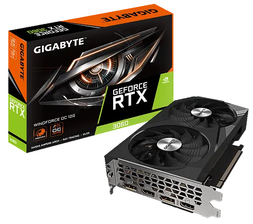 Відеокарта GeForce RTX 3060 12GB Gigabyte WindForce OC (GV-N3060WF2OC-12GD)