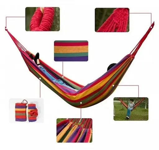 Гамак садовый Market Union 260х150 см разноцветный (1004584) - фото 3