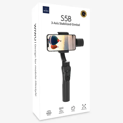 Стабилизатор WIWU S5B Three-Axis Motorized Gimba Stabilizer - фото 6