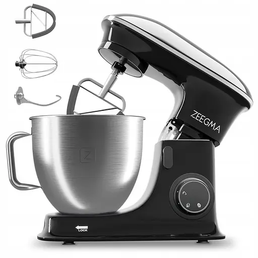 Тестомес миксер планетарный Zeegma PLANEET CHEF BLACK 2200 Вт - фото 2