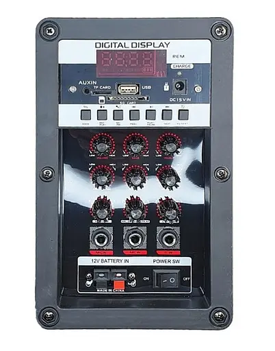 Колонка Big LT-912 bluetooth + 2 микофона (365х305х570) USB/MO3/FM/TWS black - фото 3