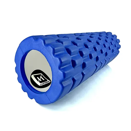 Масажний ролер EasyFit Grid Roller Mini 30 см синій (EF-2017-BL) - фото 1