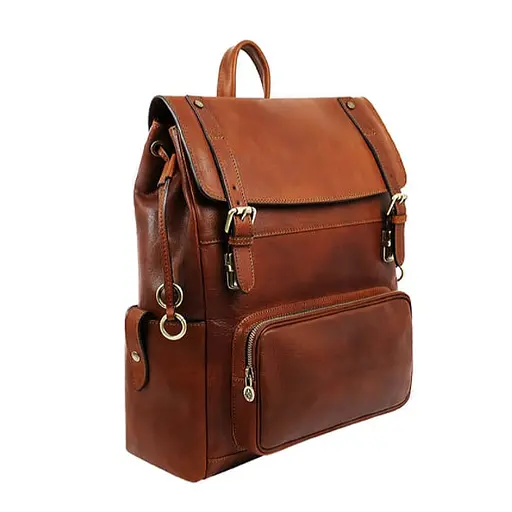 Кожаный рюкзак Time Resistance 35х40х15 см sum0028460 - фото 5