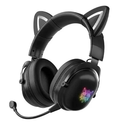 Дротова ігрова гарнітура Onikuma Gaming CAT with LED K9, USB, 3.5mm, 2.2m, black - фото 3