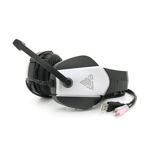 Ігрові навушники з мікрофоном Jedel HG220 Black-Silver - фото 3