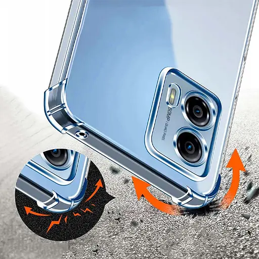 TPU чохол Getman Ease logo посилені кути Full Camera для Motorola Moto G24 Безбарвний (прозорий) - фото 4