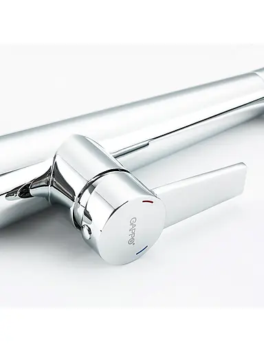 G4398-15 Змішувач для кухні однорич. силикон. гусак лат.корп. шпилька Ø35 чорний/хром Gappo 1/8 Чорний матовий - фото 8