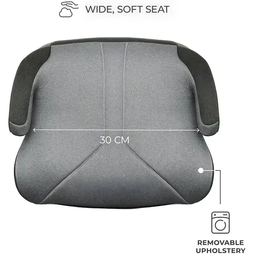 Автокресло-бустер Kinderkraft i-Boost 2 Grey (KCIBOO02GRY0000) - фото 2