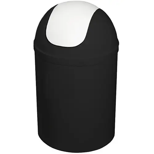 Відро для сміття 5 л, чорно-біле (07545)