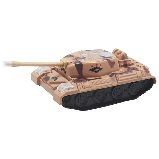 Танк 505-12E 24см, звук, свет,е здит, на батарейке Коричневый - фото 2