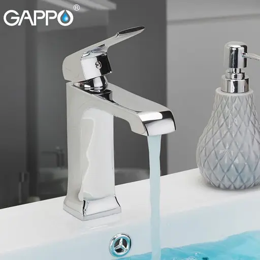 G1050-8 Змішувач для умивальника гайка Ø35 Gappo Aventador 1/8 Хром - фото 2