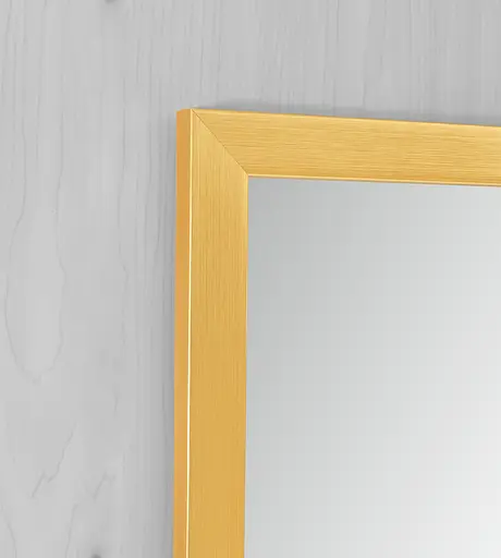 Дзеркало Zerix Fonte MRZ09-60x85-Reverse Gold прямокутне в золотій рамі ZX6211 - фото 5