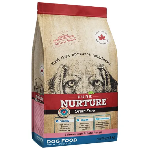 Сухий корм Pure Nurture для собак на всіх стадіях життя, рецепт з лососем та картоплею 3 кг - фото 1