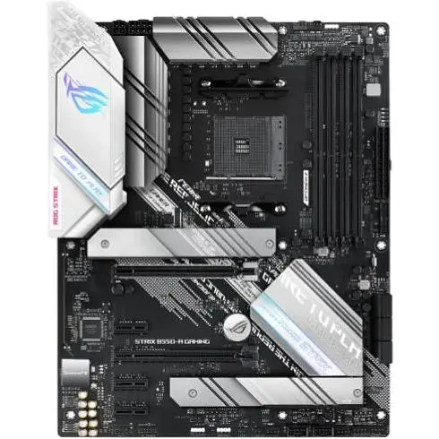 Материнская плата Asus Rog Strix AM4 (B550) B550-A Gaming, B550, 4xDDR4, CrossFire, Int.Video (CPU), 6xSATA3, 2xM.2, 1xPCI-E 16x 4.0, 1xPCI-E 16x 3.0, 3xPCI-E 1x 3.0, ROG SupremeFX, I225-V, 8xUSB3.2/6xUSB2.0, HDMI/DP, ATX