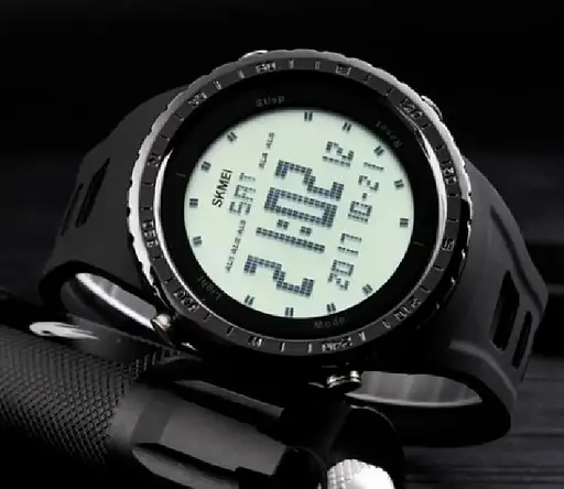 Чоловічий спортивний годинник Skmei 1246 (Чорний) - фото 4