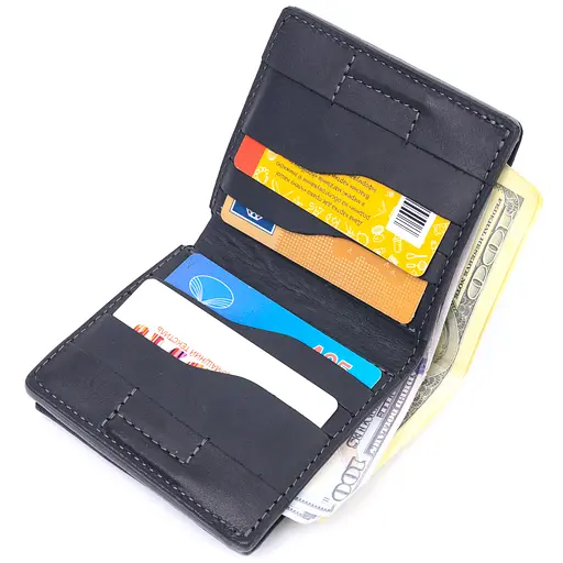 Кожаный кошелек Grande Pelle 9.5х10х1.5 см acs0024000 - фото 5