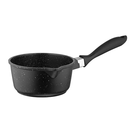 Ківш  Ardesto Gemini Anzio зі скляною кришкою 1.2 л 16 см алюміній чорний (AR2412GES) - фото 4