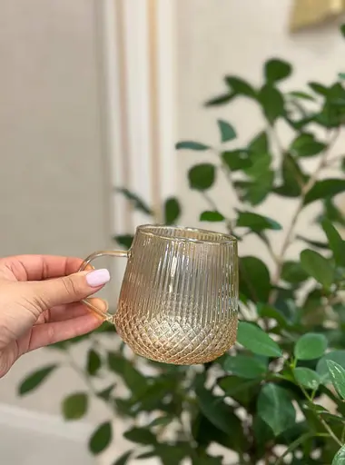 Набор чашек Vittora Hola VT-5104-400 2 чашки Золотистый 400 мл - фото 4