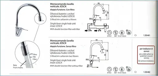 Змішувач для кухні під осмос Tres Top 130462 Хром - фото 2