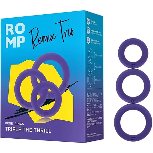 Набор эрекционных колец Romp Remix Trio - фото 8