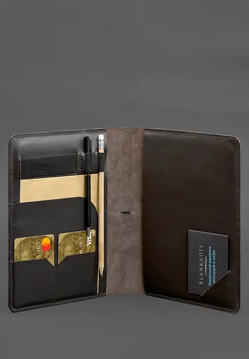 Кожаный блокнот А5 (софт-бук) 9.4 коричневый - фото 7