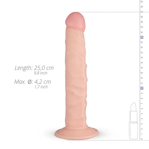 Фалоімітатор Real Fantasy Scott Realistic Dildo 25 см тілесний - фото 5