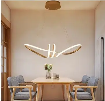 Світлодіодна люстра Атмосфера PJ815 75см (Золота)