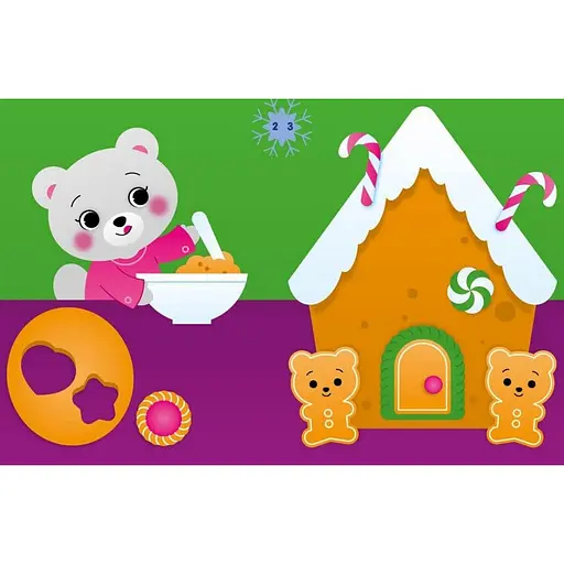 Набір для творчості "Аплікації наліпками Ведмежа" 1655004, 30 наліпок - фото 2